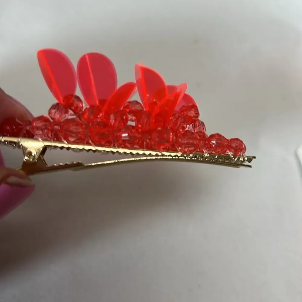 Crewcuts BT665 2-pack beaded hair clips NWT